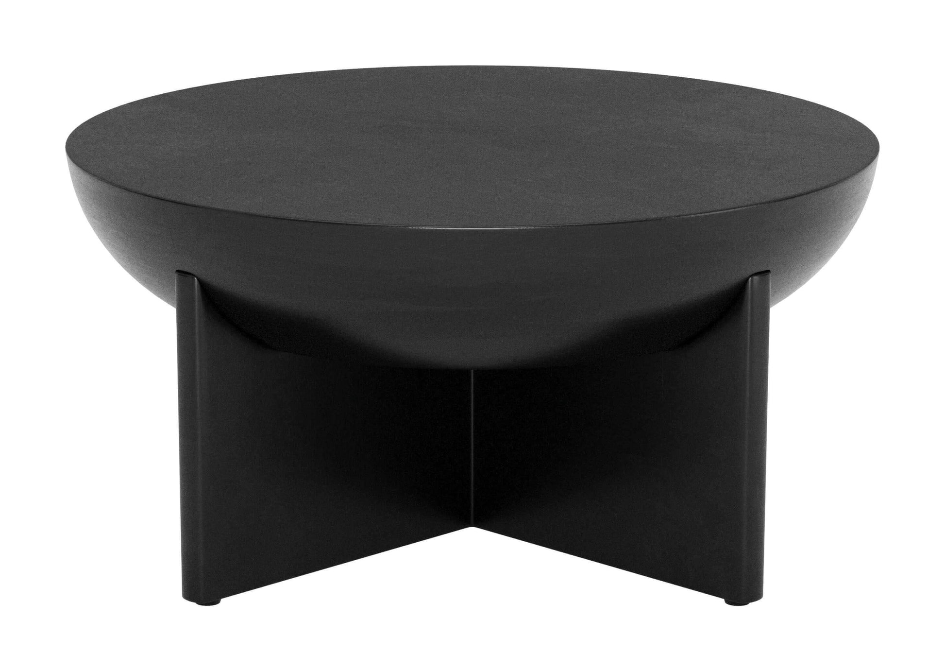 Tume Solid Wood Coffee Table in Black - Revel Sofa 