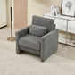 Modern Chenille Fabric Upholstered Armchair (4 Colors)