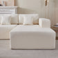 Modern Low Pro Dual Chaise Sectional Sofa in Soft Chenille Fabric 138" (3 Colors)