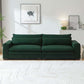 Modern Low Profile Fabric 4 Seater Sofa Couch 104" (4 Colors)