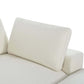 Modular 5 Seat Sectional Cloud Sofa with Ottoman in Beige or Gray (176")