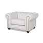 Classic Chesterfield Tufted Leather Nailhead Chair