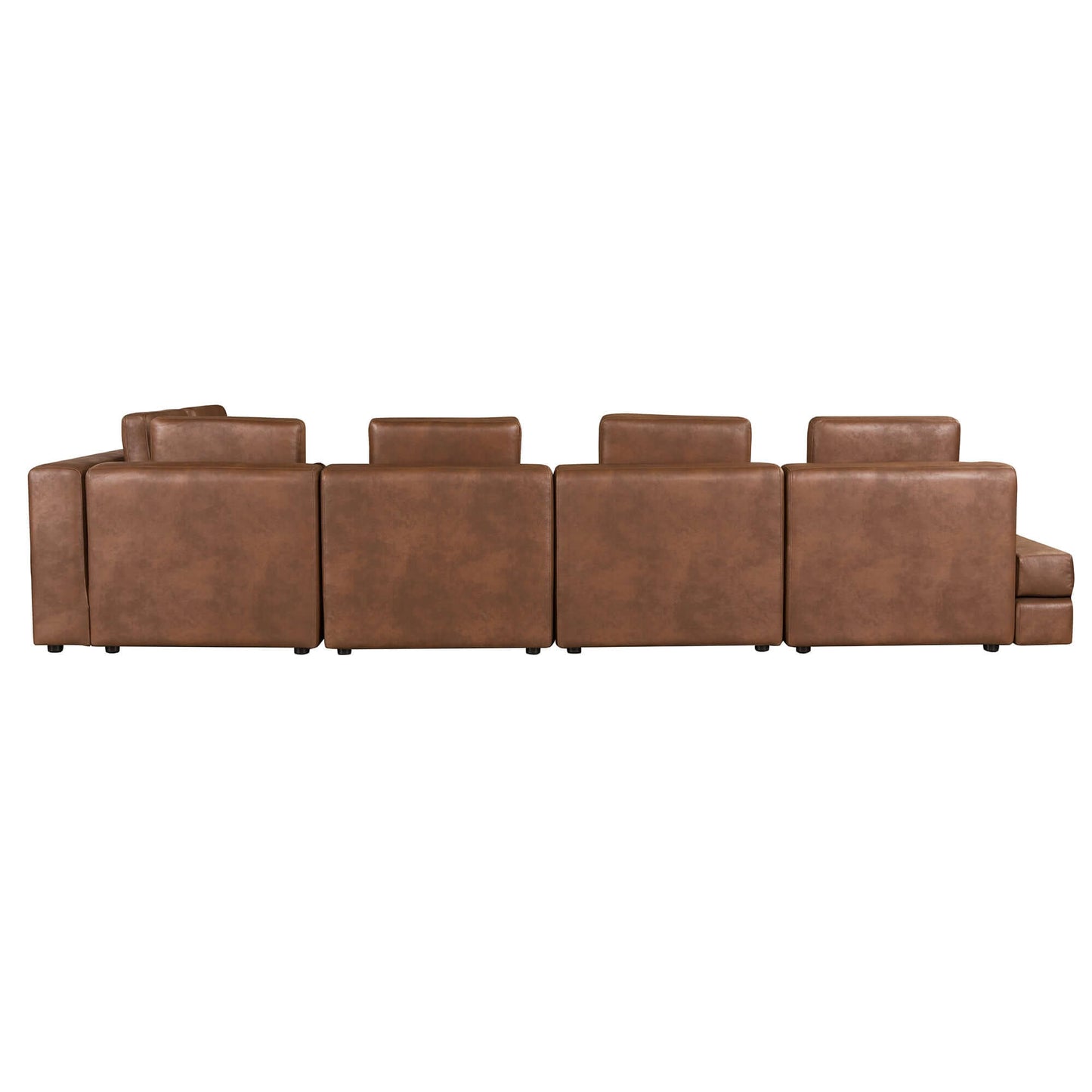 Modular Minimalist U Shape Sectional Sofa w/ Ottoman 113" (2 Colors)