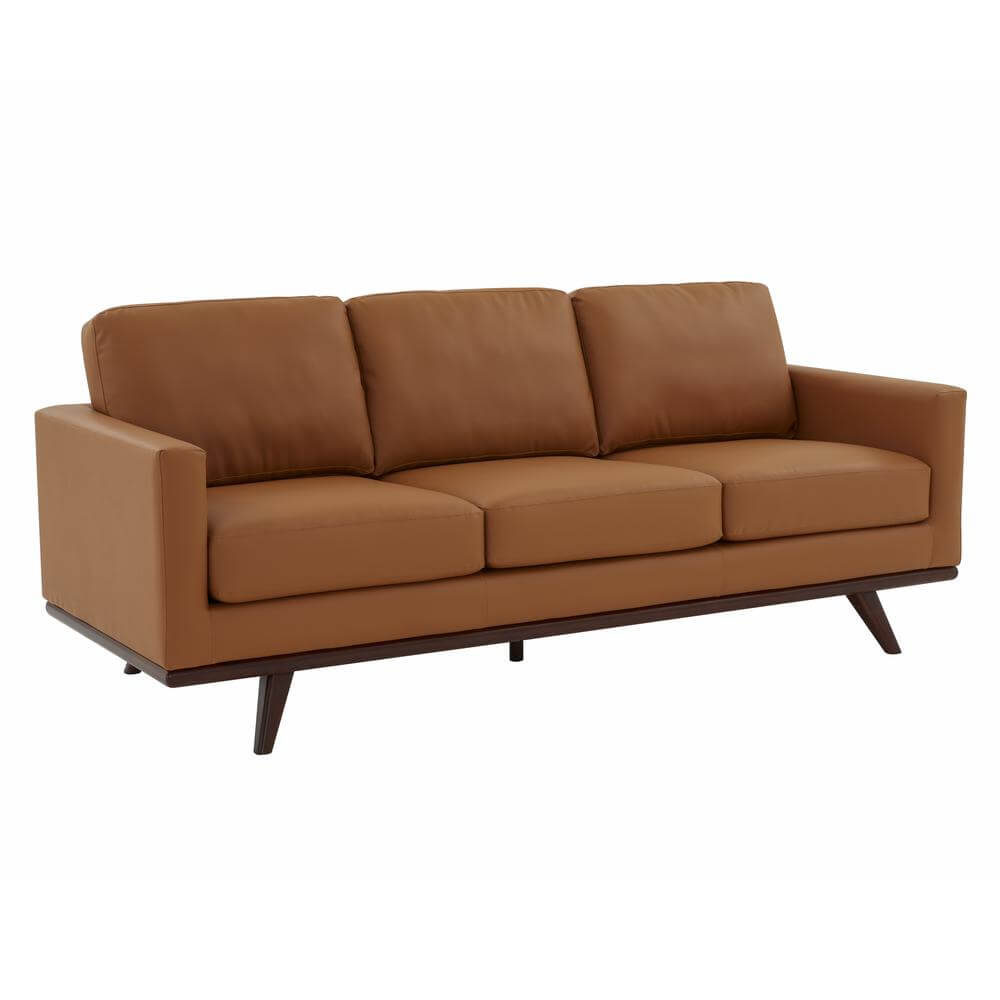 Chester MCM Faux Leather Sofa 83" (5 Colors)