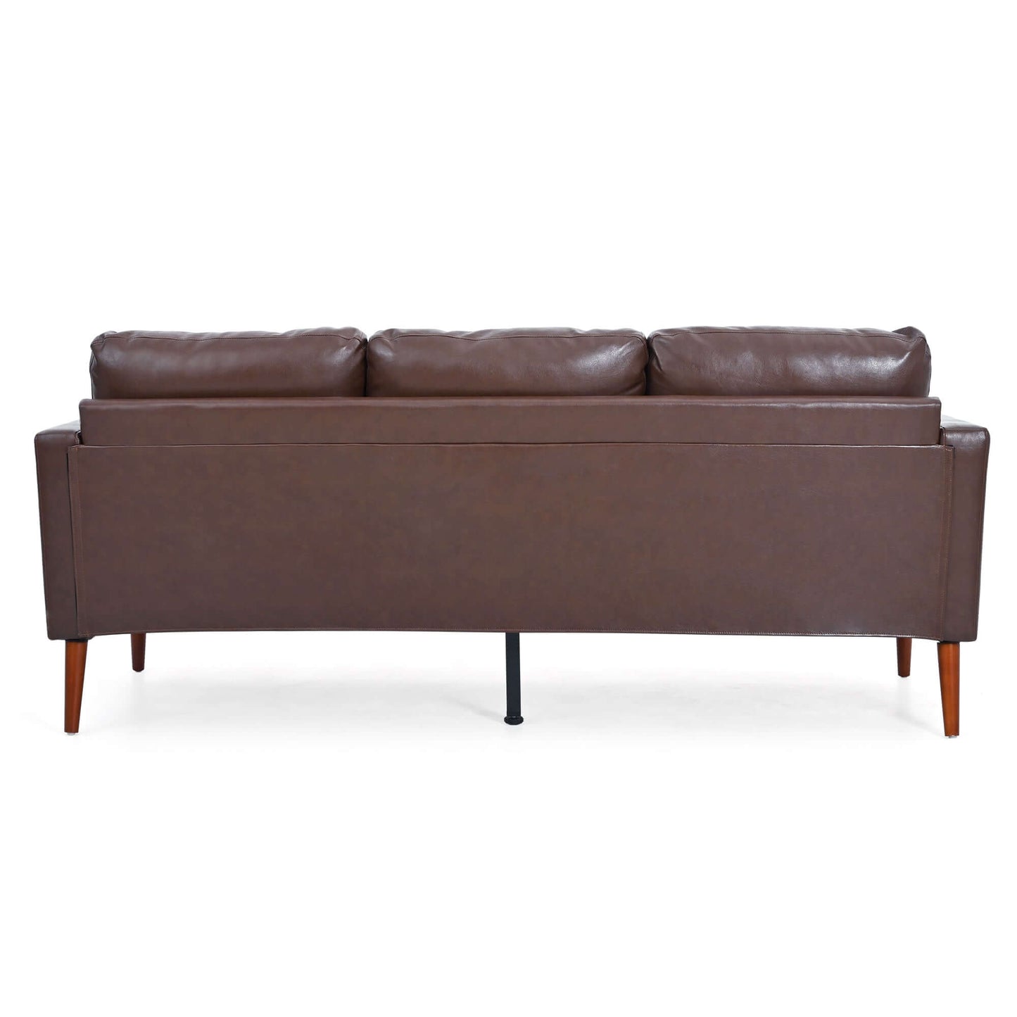 MCM Faux Leather 3 Seat Sofa 77"