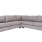 Modern Gray Fabric Sectional Corner Sofa 120"