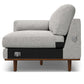 Morrison MCM Right Facing Chaise Sectional Sofa, Mist Gray 102" - Revel Sofa 