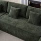 Modern Low Pro Dual Chaise Sectional Sofa in Soft Chenille Fabric 138" (3 Colors)