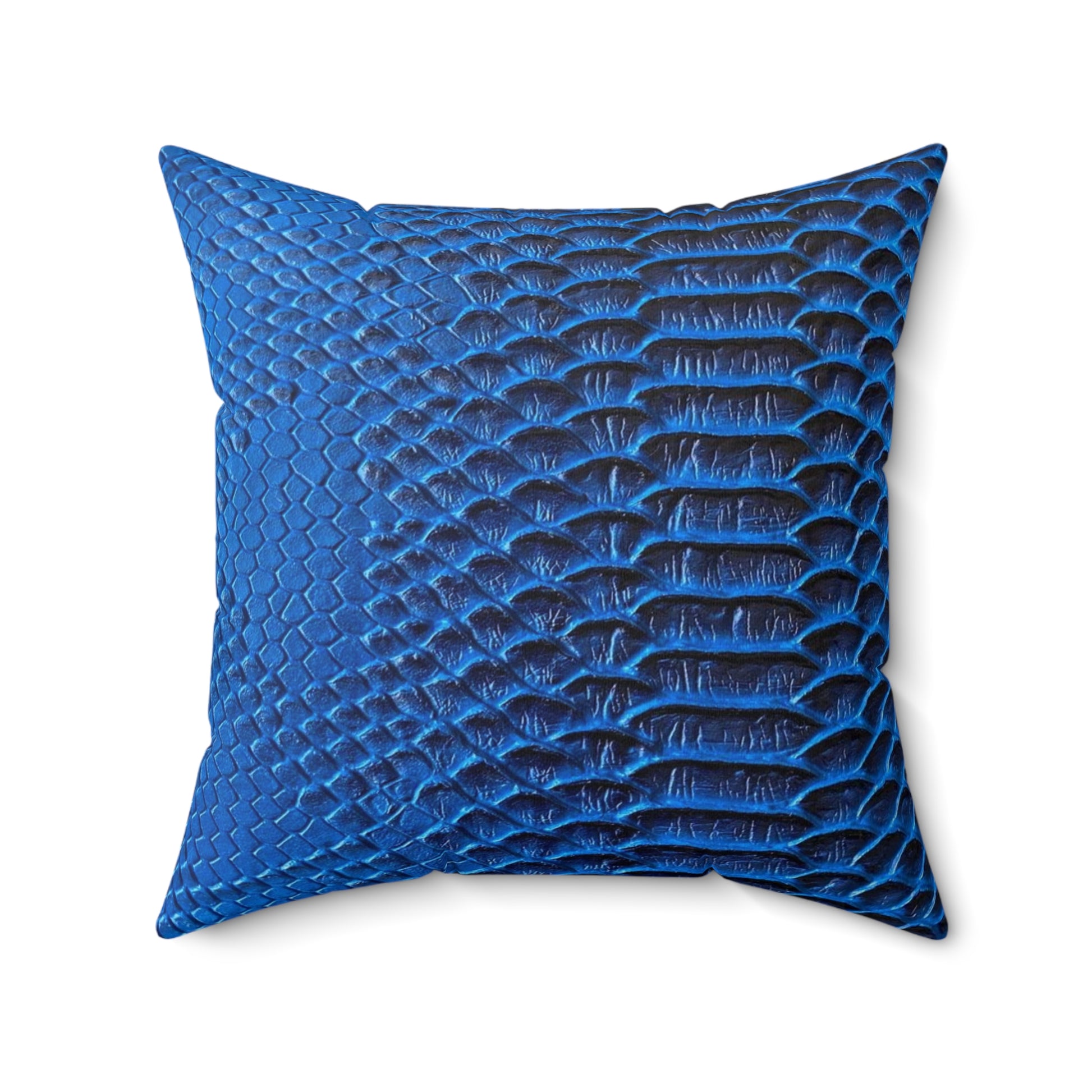 Spun Polyester Square Designer Accent Pillow (Snake Skin) - Revel Sofa 