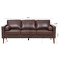 MCM Faux Leather 3 Seat Sofa 77"