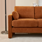 Small Contemporary Loveseat Sofa 58" (4 Colors)