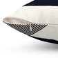 Spun Polyester Square Designer Pillow - Black & White - Revel Sofa 