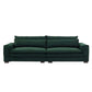 Modern Low Profile Fabric 4 Seater Sofa Couch 104" (4 Colors)