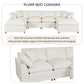 Modern Plush U-Shape Modular 2 Ottoman Sectional Sofa 134" (2 Colors)