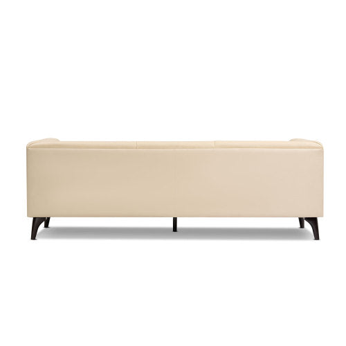 MCM Tufted Leather 3 Seat Sofa 92" (3 Colors)