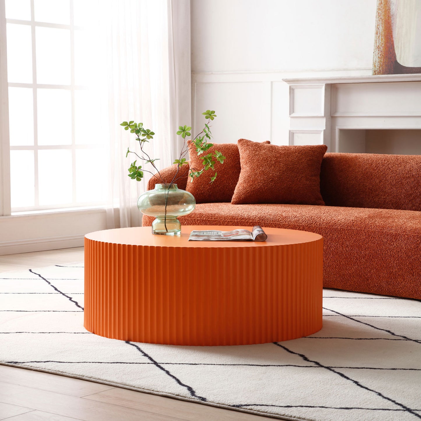 Stylish Round MDF Coffee Table in Contemporary Design in Variety of Colors - Revel Sofa 