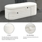 Modern Oval Ottoman Storage Bench 45.5" (6 Colors)