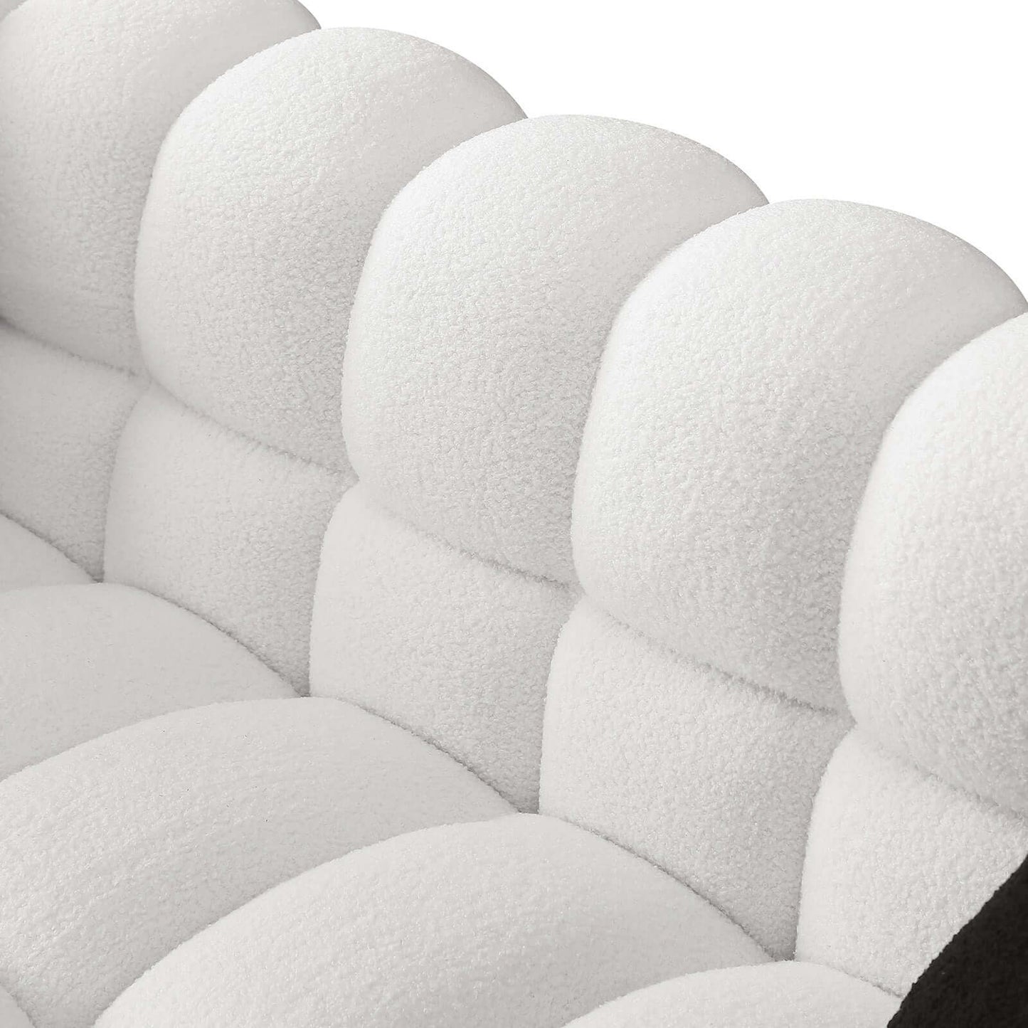 Modern Tufted Marshmallow Boucle Sofa (3 Colors)