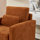 Modern Chenille Fabric Upholstered Armchair (4 Colors)