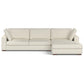 Charlie Modern Deep Seat Sectional Chaise Sofa 122" (2 Colors)