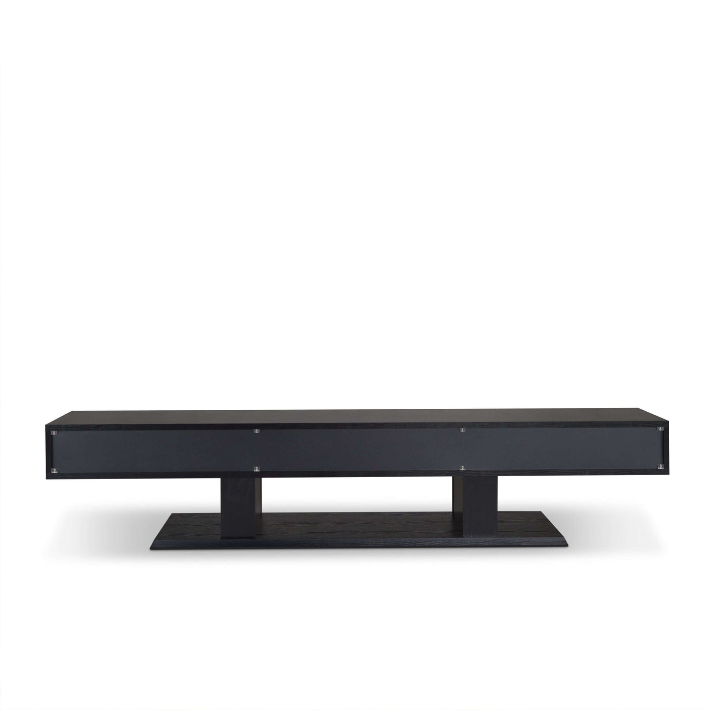 Follian Contemporary Wood TV Stand in Black (70")