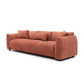 Modern Deep Seated Plush Cushion Sofa 102" (2 Colors)