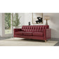 Liberty MCM Tufted Back Leather Sofa 86" (3 Colors)