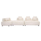 Modern Modular Sectional Boucle Fabric Sofa 92" (2 Colors)