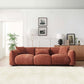 Modern Deep Seated Plush Cushion Sofa 102" (2 Colors)