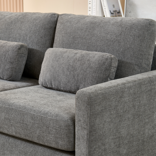 Small Contemporary Loveseat Sofa 58" (4 Colors)