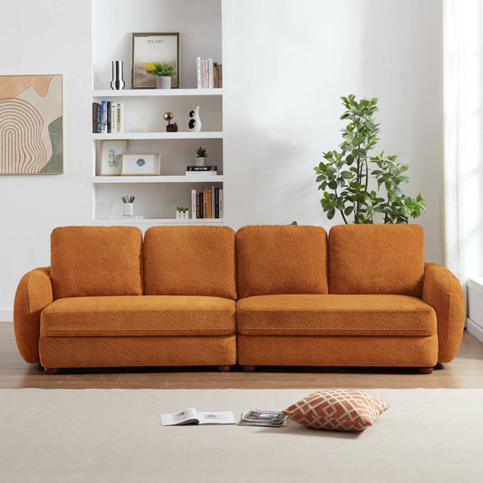 Paton Modern Boucle Fabric Sofa 114”