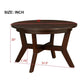 Wood Round Coffee Accent Table (32")