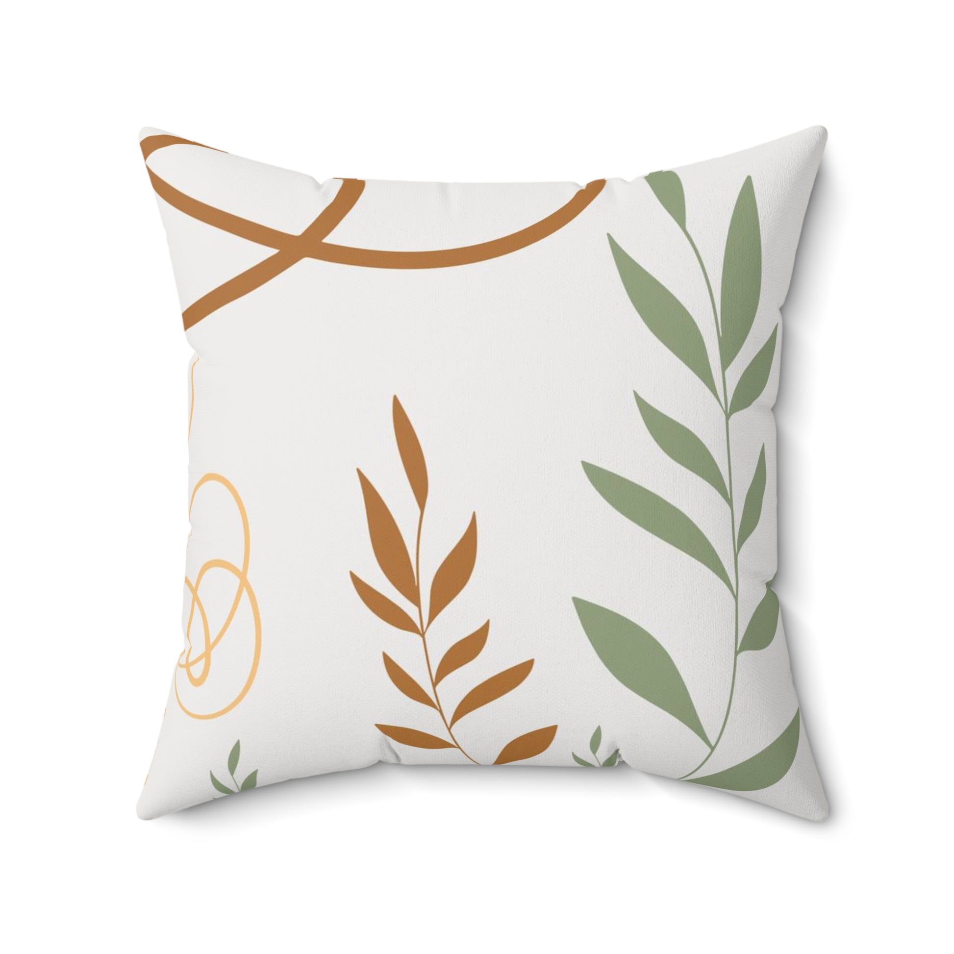 Spun Polyester Designer Square Accent Pillow - Nature - Revel Sofa 