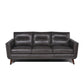 MCM Genuine Leather Sofa 84" (2 Colors)