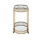 Lacole Beverage Serving Cart, Champagne & Mirrors