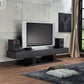 Follian Contemporary Wood TV Stand in Black (70")