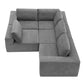 Modern Modular Low Profile Corner Sectional Sofa 116"