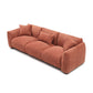 Modern Deep Seated Plush Cushion Sofa 102" (2 Colors)