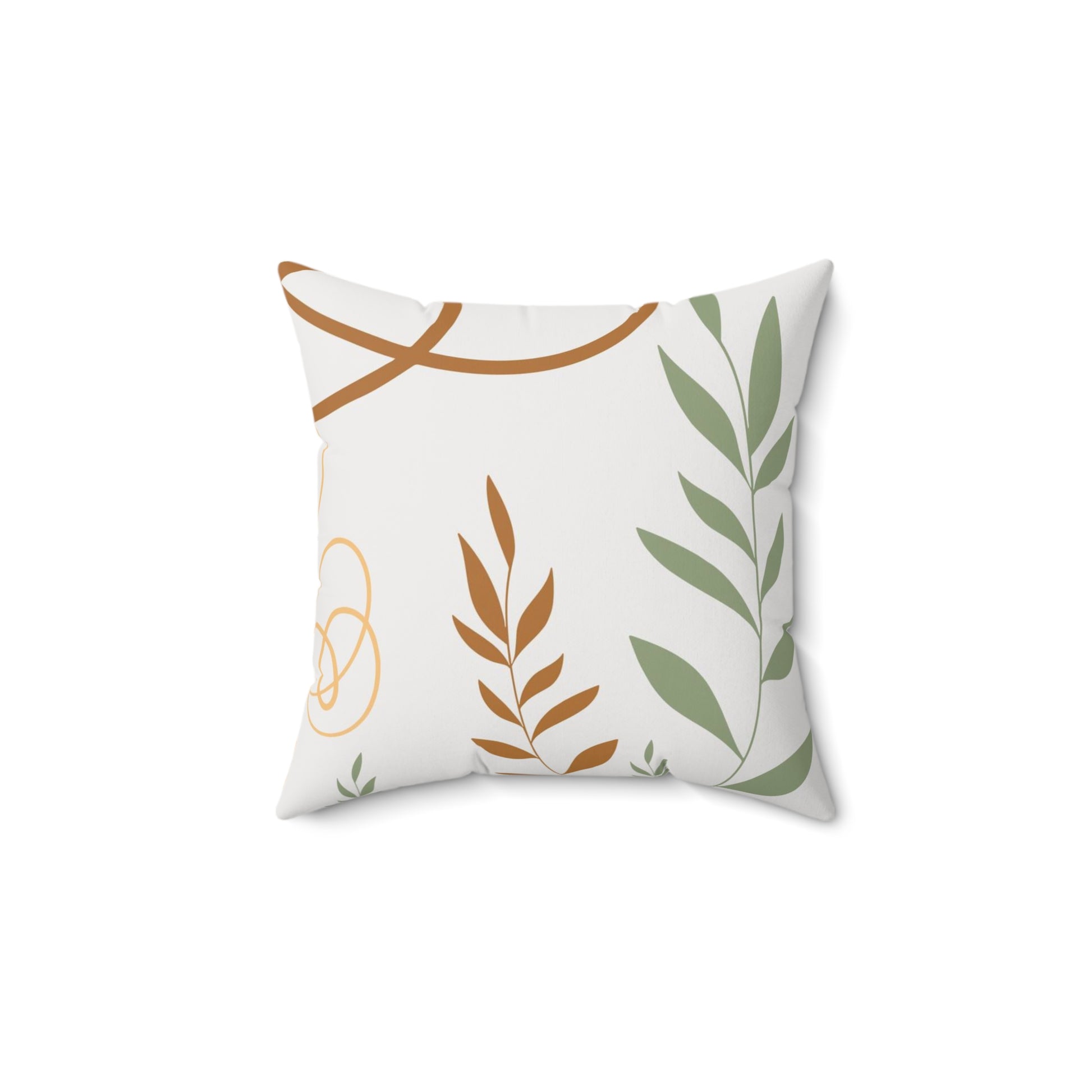 Spun Polyester Designer Square Accent Pillow - Nature - Revel Sofa 