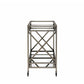 Kristensen Serving Cart w/ Mirrored Shelving