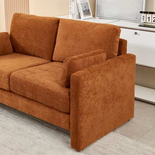 Small Contemporary Loveseat Sofa 58" (4 Colors)