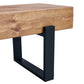 Modern Wood MDF Block Metal Base Bench 59"