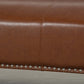 MCM Tufted Faux Leather Sofa 79"