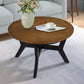 MCM Wood MDF Round Coffee Accent Table 32"