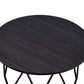 Sytira Round Geometric Coffee Table, Espresso - Revel Sofa 