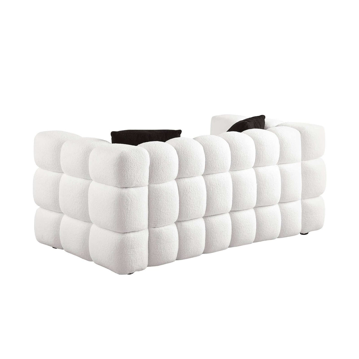 Modern Tufted Marshmallow Boucle Sofa (3 Colors)