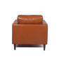 MCM Tufted Square Arm Leather Lounge Chair (2 Colors)