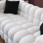 Modern Tufted Marshmallow Boucle Sofa (3 Colors)