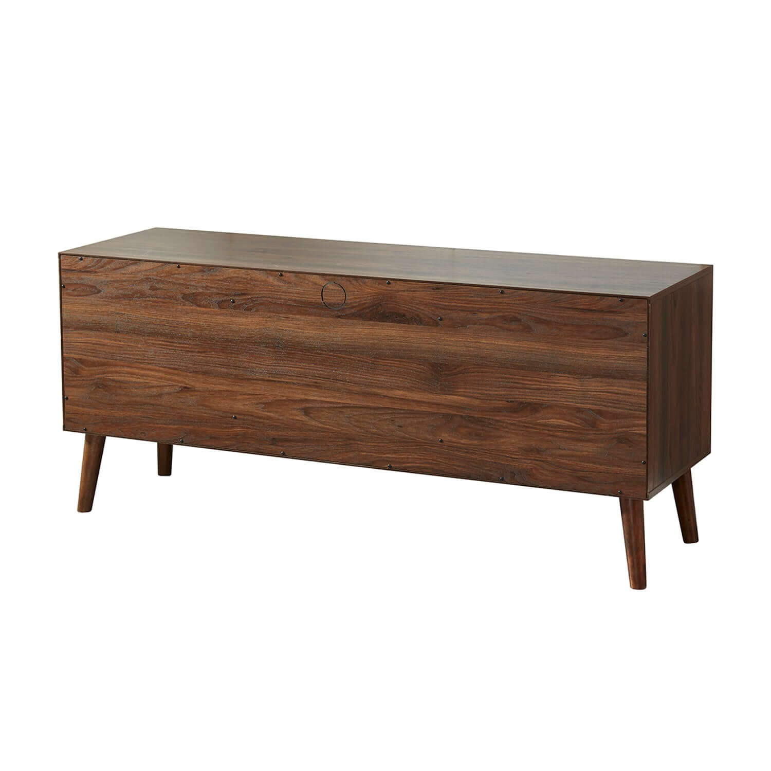 MCM Styled Wood & MDF TV Stand, Walnut 55" - Revel Sofa 