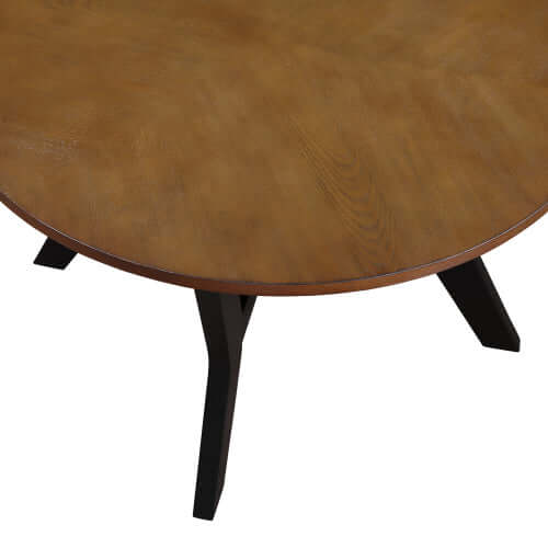 MCM Wood MDF Round Coffee Accent Table 32"